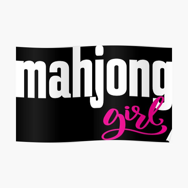 Mahjong Girl Poster