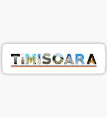 timisoara text Sticker