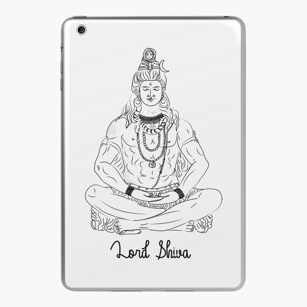 How to draw Lord Shiva / Bholenath Sketch step by step / Mahadev drawing  for beginners - YouTube