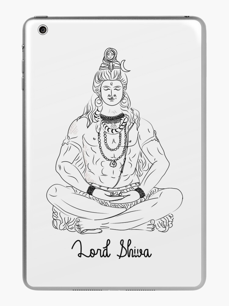 Shravan, the month of Lord Shiva is going on, so here's a sketch i drew of  him : r/hinduism