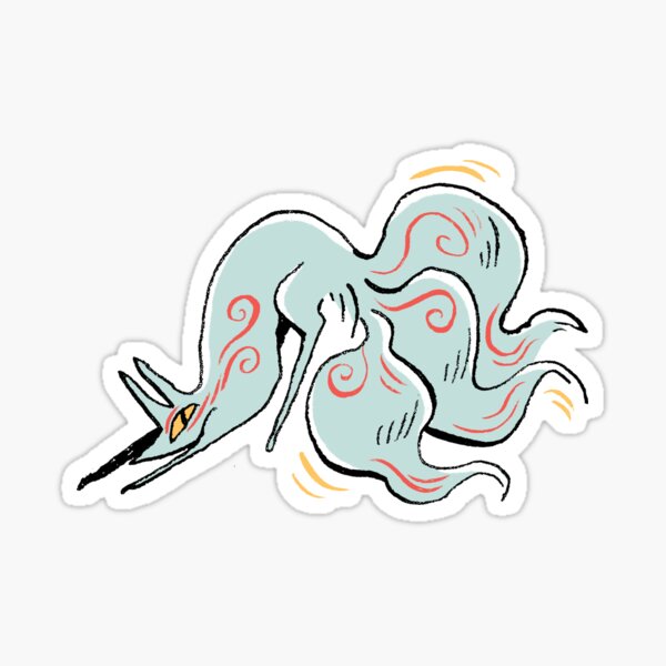 kitsune spirit Sticker