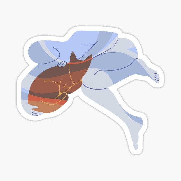 Her dog Sticker