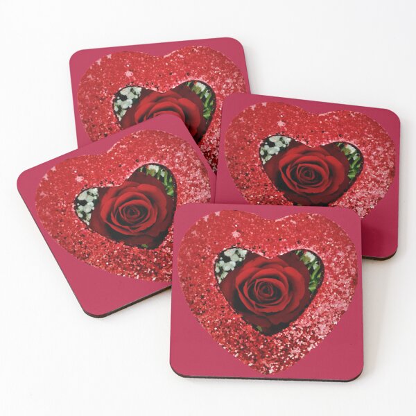 Item preview, Rose In Sparkle Heart designed and sold by snowydeer.