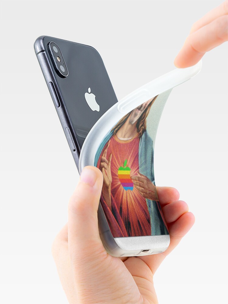 Alternate view of Steve Jobs Jesus iPhone Case & Cover