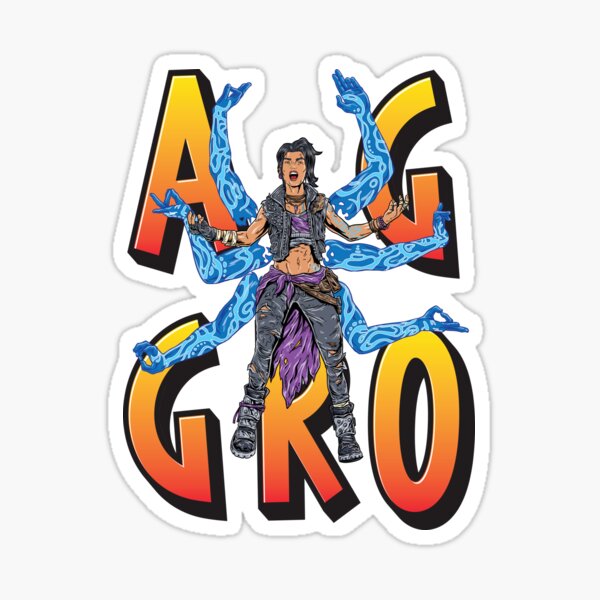 Amara The Siren Aggro Borderlands 3 The Tiger of Partali Aggressive Provoking Sticker
