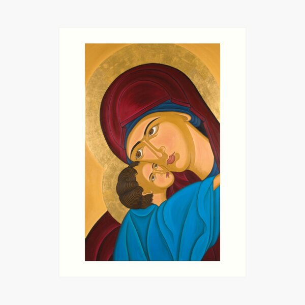 Mother-Love Byzantine Art Art Print