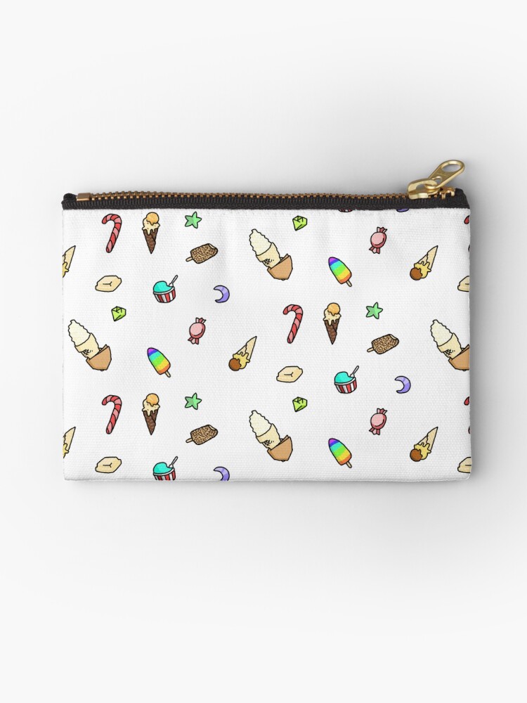 Thumbnail 1 of 4, Zipper Pouch, ice cream doodlies designed and sold by Jimmies.