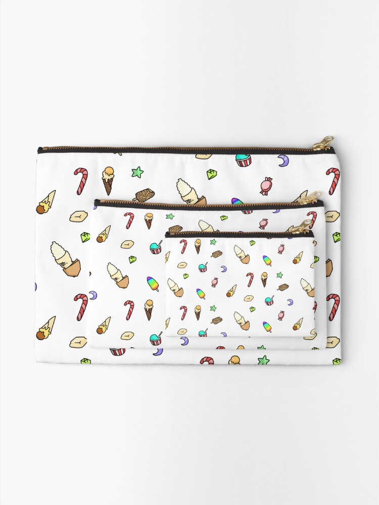 Thumbnail 2 of 4, Zipper Pouch, ice cream doodlies designed and sold by Jimmies.