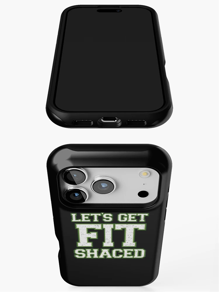 Thumbnail 3 of 4, iPhone Case, Lets Get Fit Shaced [Roufxis-Rb] designed and sold by RoufXis.