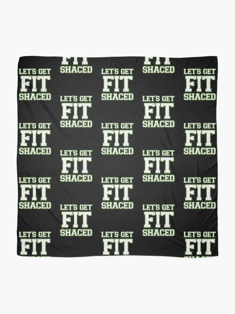 Thumbnail 2 of 3, Scarf, Lets Get Fit Shaced [Roufxis-Rb] designed and sold by RoufXis.
