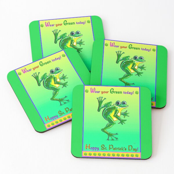 Item preview, HOPPY ST. PATRICK'S DAY FROG designed and sold by Judy Mastrangelo.