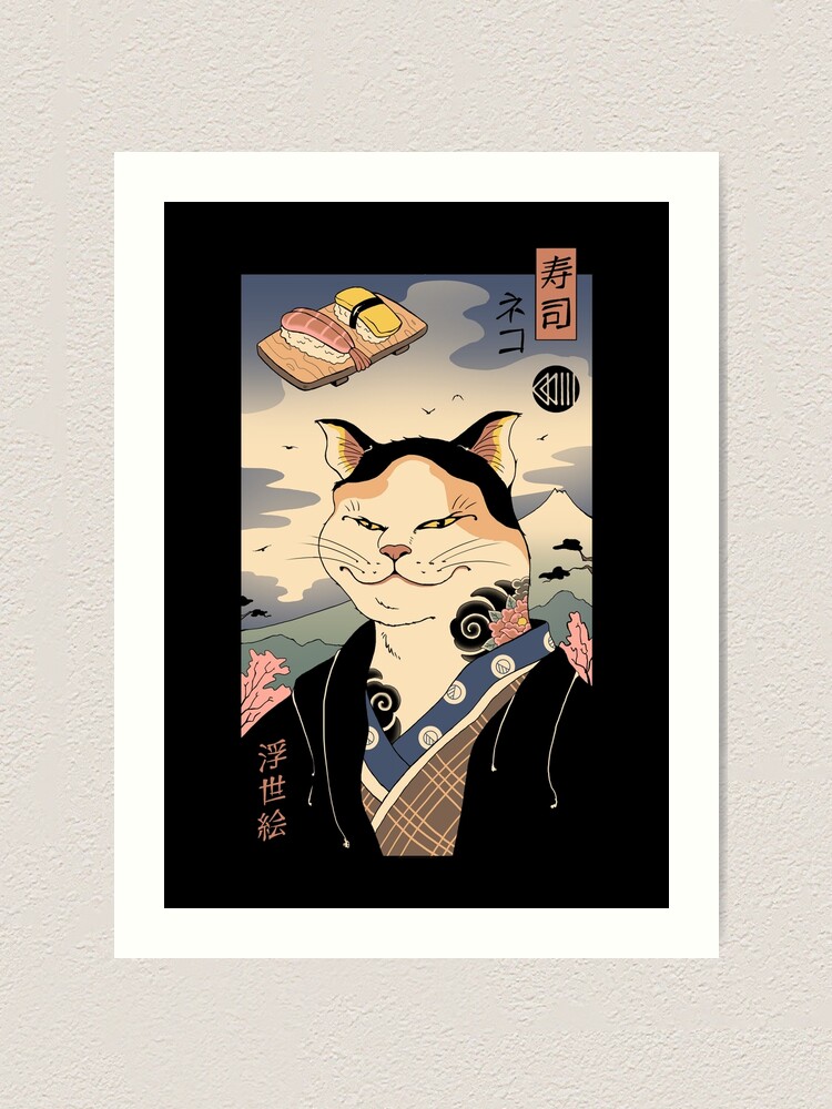 Sushi Ukiyo-e Accessories Bag