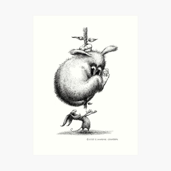 The Optimist and the Pessimist Art Print
