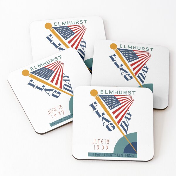 Item preview, WPA Elmhurst flag day, June 18, 1939, Du Page County Centennial  designed and sold by digitalvintage.