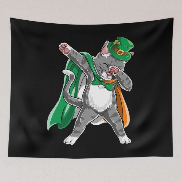 Item preview, Dabbing Cat Leprechaun St Patricks Day T Shirt For Boys Girls Kids Men Women designed and sold by LiqueGifts.