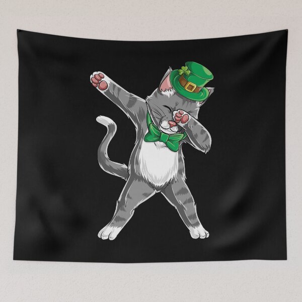 Item preview, Dabbing Cat Leprechaun St Patricks Day T Shirt For Boys Girls Kids Men Women designed and sold by LiqueGifts.