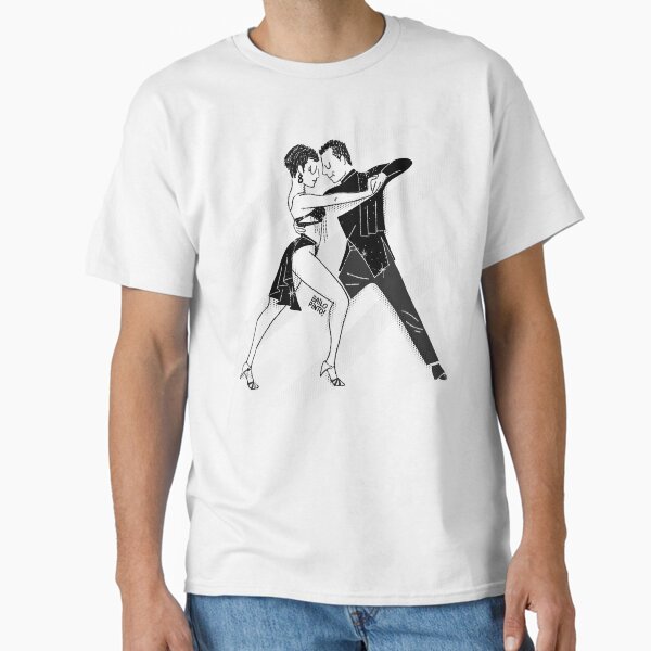 Pose de bailarines de salsa Camiseta clásica