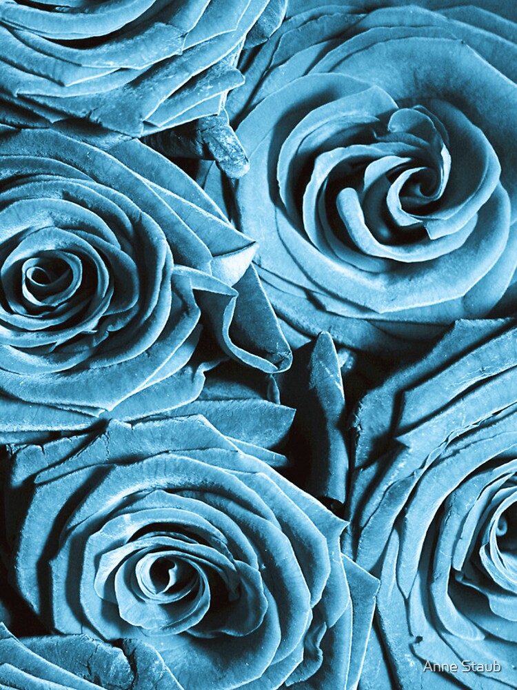 Thumbnail 4 of 4, iPhone Case, Blue Roses designed and sold by AnnePIC.