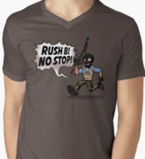 Rush B! No Stop! Men's V-Neck T-Shirt
