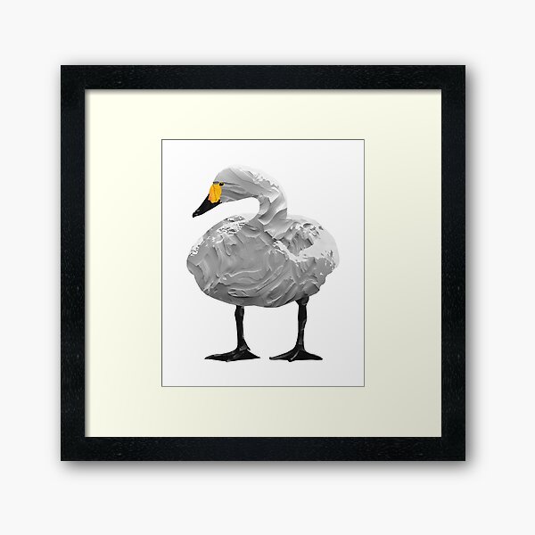 Swan - Laudea Martin Framed Art Print