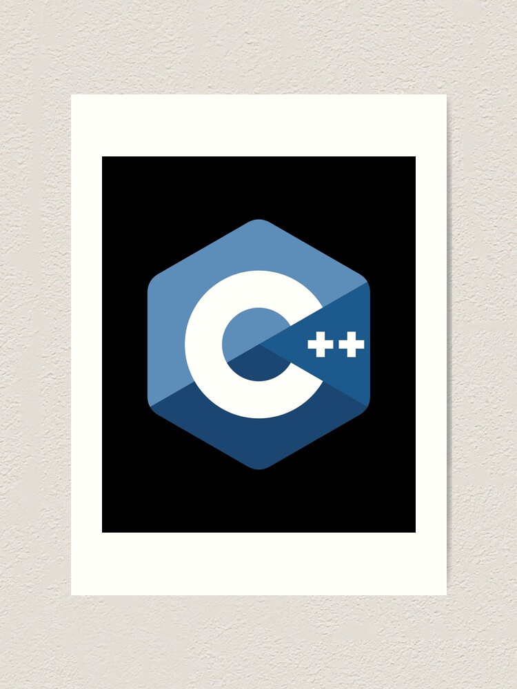 C Logo For C C Software Developer Art Print By Hellkni9ht Redbubble