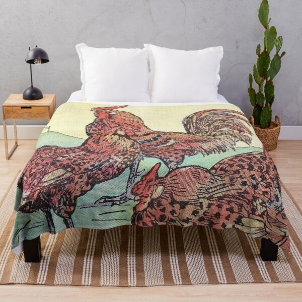Item preview, Vintage French Chicken and Rooster Illustration designed and sold by FuzzyHoney.