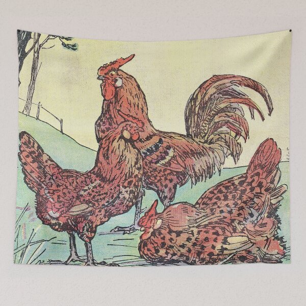 Item preview, Vintage French Chicken and Rooster Illustration designed and sold by FuzzyHoney.