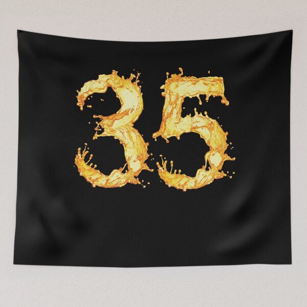 Item preview, 35th birthday "yellow water splash" designed and sold by 1681830934131.
