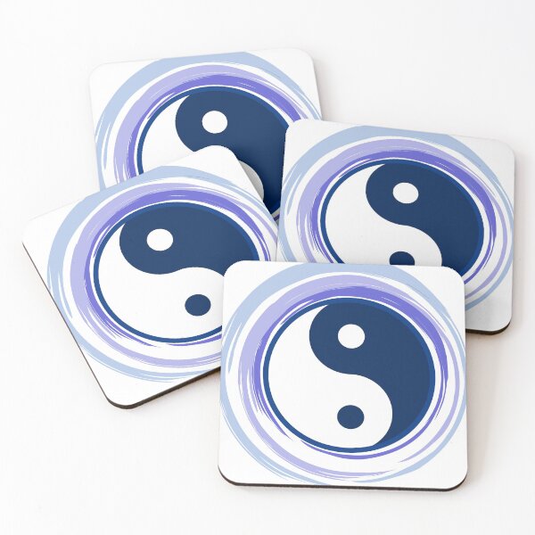Item preview, Yin and Yang in Blue Purple designed and sold by mademesmile.