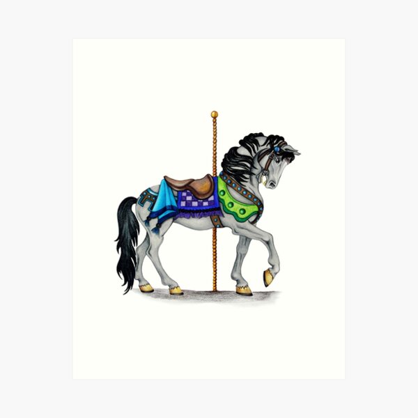 The Carousel Art Print