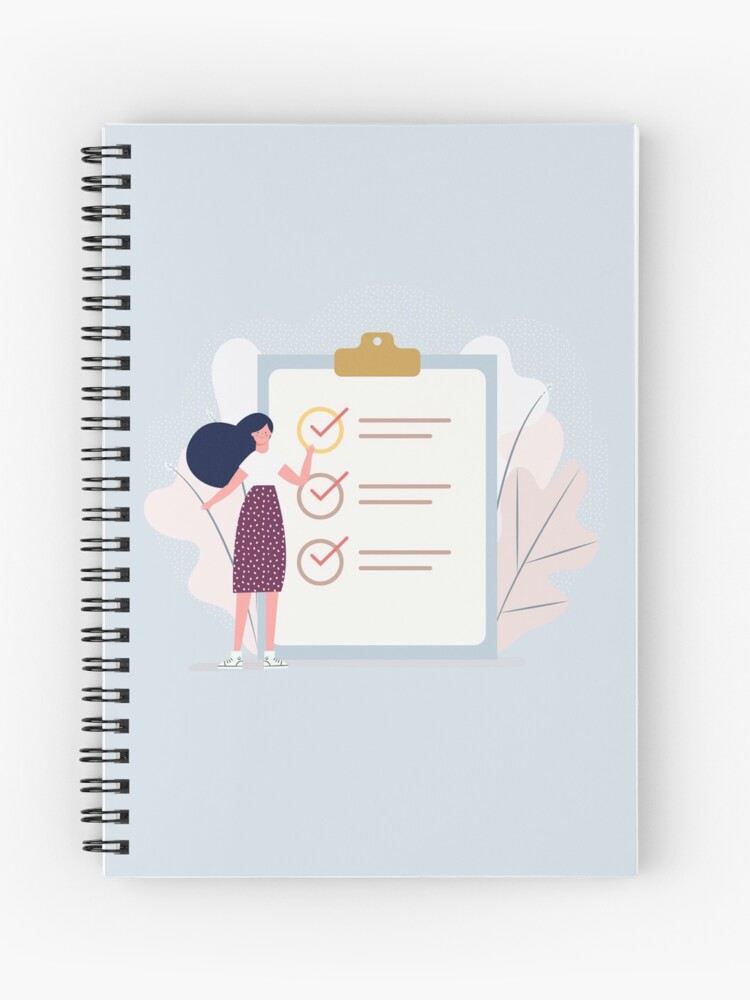 Checklist Spiral Standing Notebook
