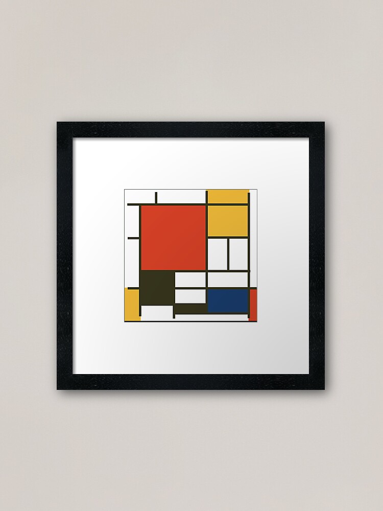 アート・デザイン・音楽 Mondrian ffp,small,black,bright_white,