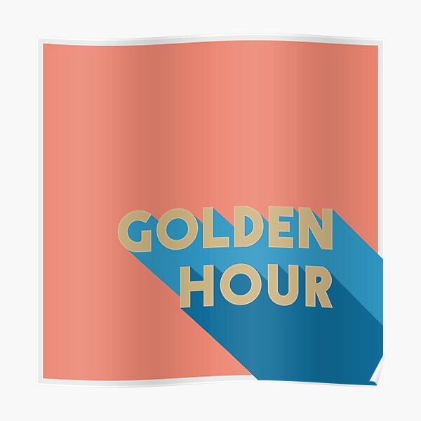 Minimalist Golden Hour Album Cover Poster
