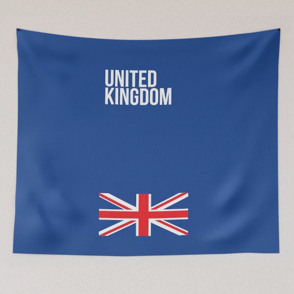 Item preview, United Kingdom Union Flag on a blue background designed and sold by Brimson-Marlor.