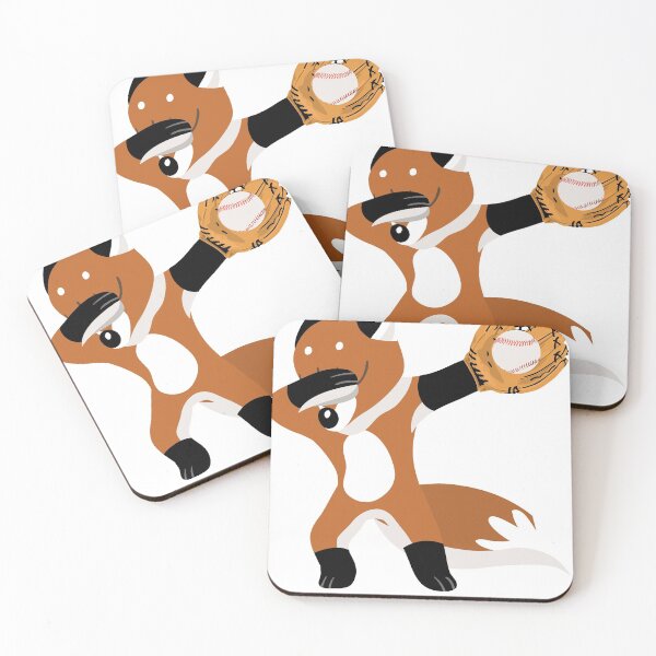 Item preview, Dabbing fox with baseball glove and baseball designed and sold by CBShirtStar.