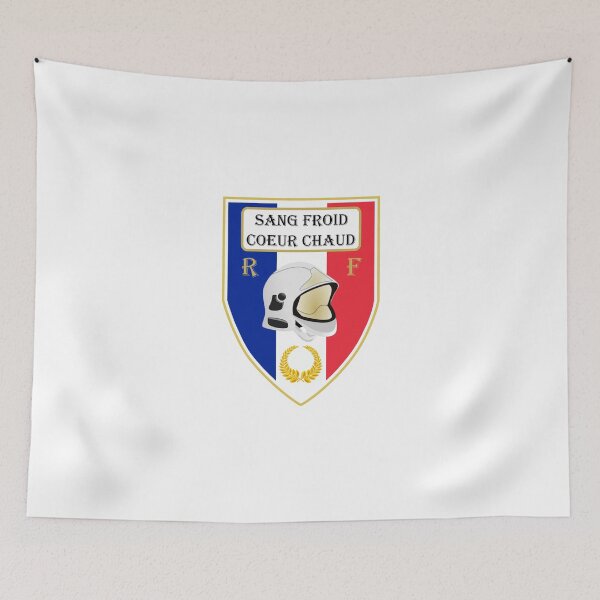 Item preview, Firefighter badge "Cold blood - Warm heart" designed and sold by Schlitteur.