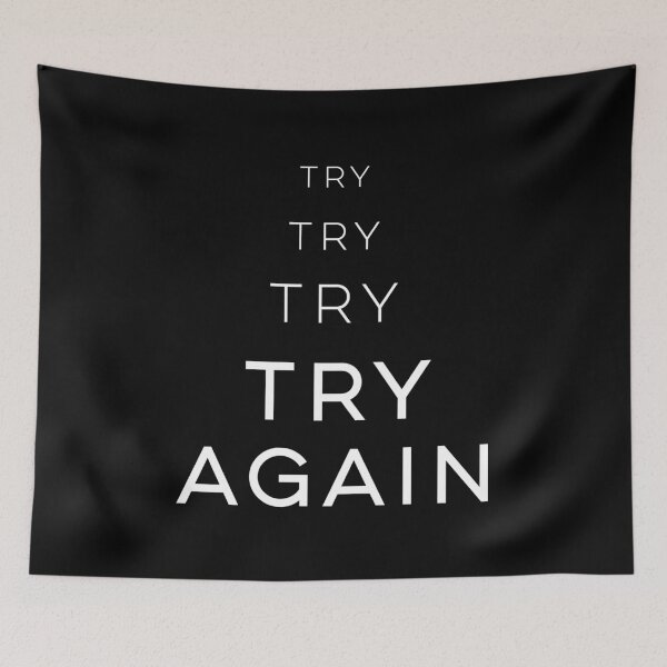 Item preview, Try Again designed and sold by wisemagpie.