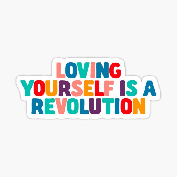 Item preview, Loving Yourself Is A Revolution Body Positivity Quote Inspiration designed and sold by Jenny Robson.