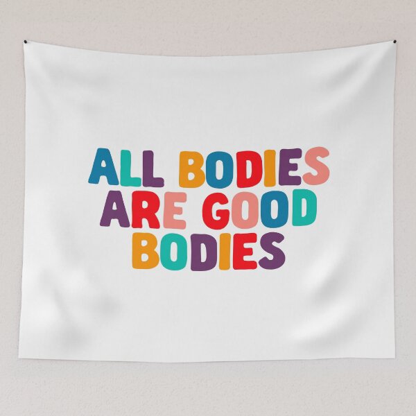 Item preview, All Bodies Are Good Bodies Body Positivity Quote Inspiration designed and sold by Jenny Robson.