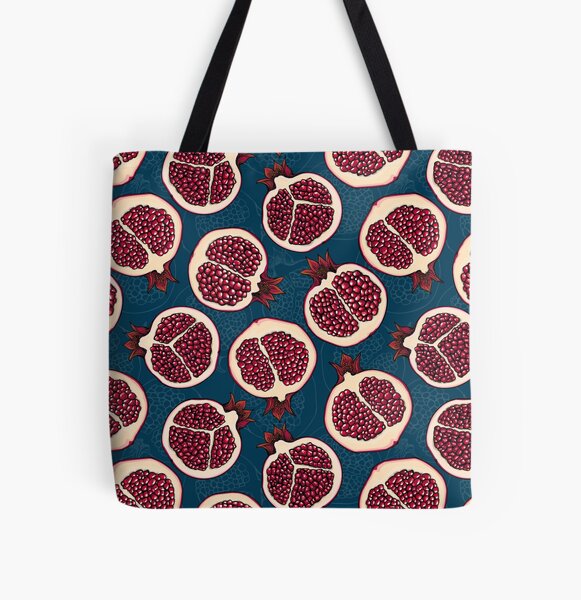 Pomegranate slices All Over Print Tote Bag