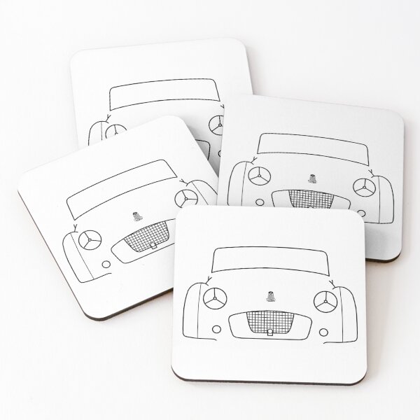 Item preview, Triumph TR2 classic British roadster sports car outline graphic (black) designed and sold by soitwouldseem.