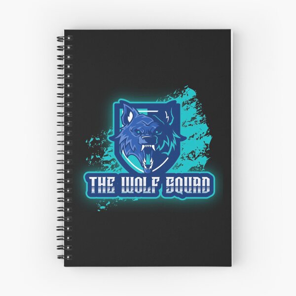 Item preview, The Wolf Squad - Cool Angry Snarling Blue Wolf Logo/Design designed and sold by thecatcouch.