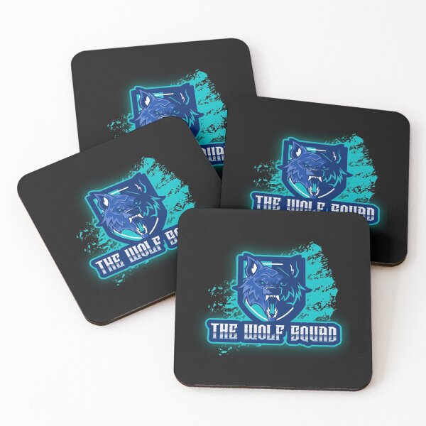 Item preview, The Wolf Squad - Cool Angry Snarling Blue Wolf Logo/Design designed and sold by thecatcouch.