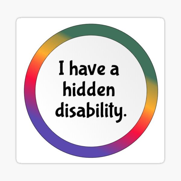 Item preview, hidden disability designed and sold by pepperlex99.