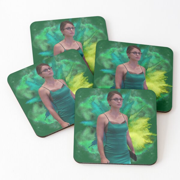 Item preview, Melissa Benoist green background designed and sold by dutchchu.