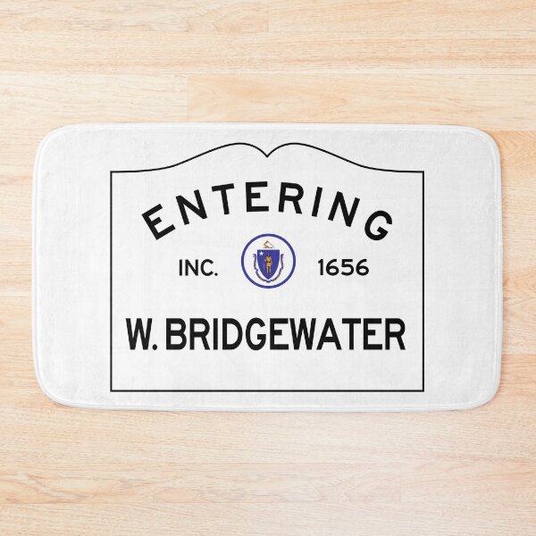 Item preview, Entering West Bridgewater Massachusetts - Commonwealth of Massachusetts Road Sign  designed and sold by NewNomads.