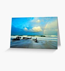 Dicky Beach Rainbow Greeting Card