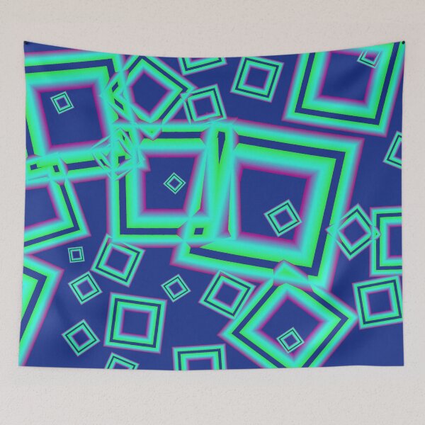 Item preview, Retro Neon Squares designed and sold by MarionsArt.