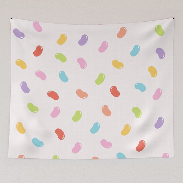 Item preview, Cute Colorful jellybeans on pink background designed and sold by kapotka.
