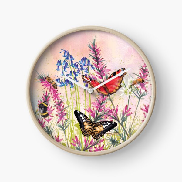 Wild meadow Clock